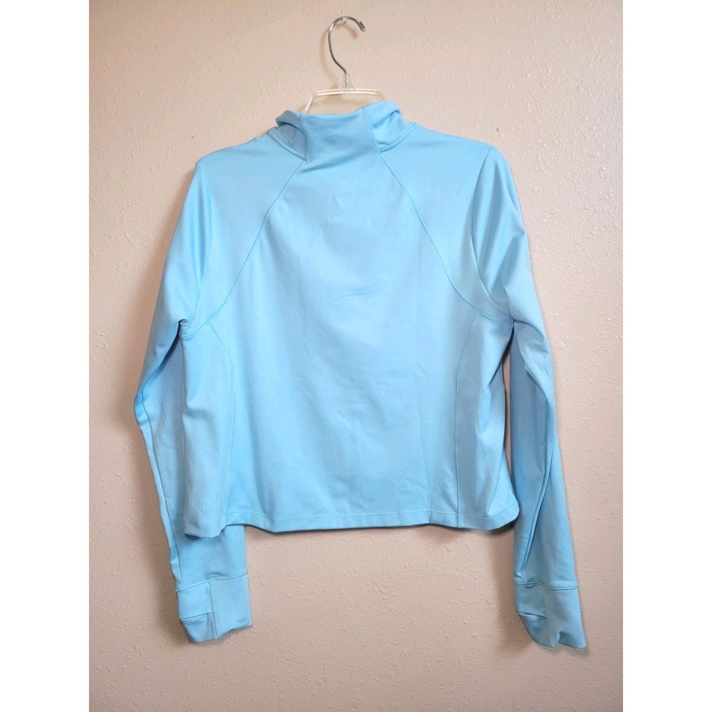 All in Motion Full Zip Jacket Athletic Running Thumb Holes Light Blue Size XL - Picture 3 of 11